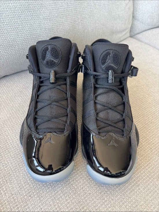 Jordan 6 Rings Men\'s Black High-Top Athletic Sneakers 11